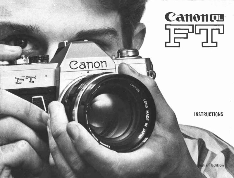 Instruction Manual for Canon FT Camera