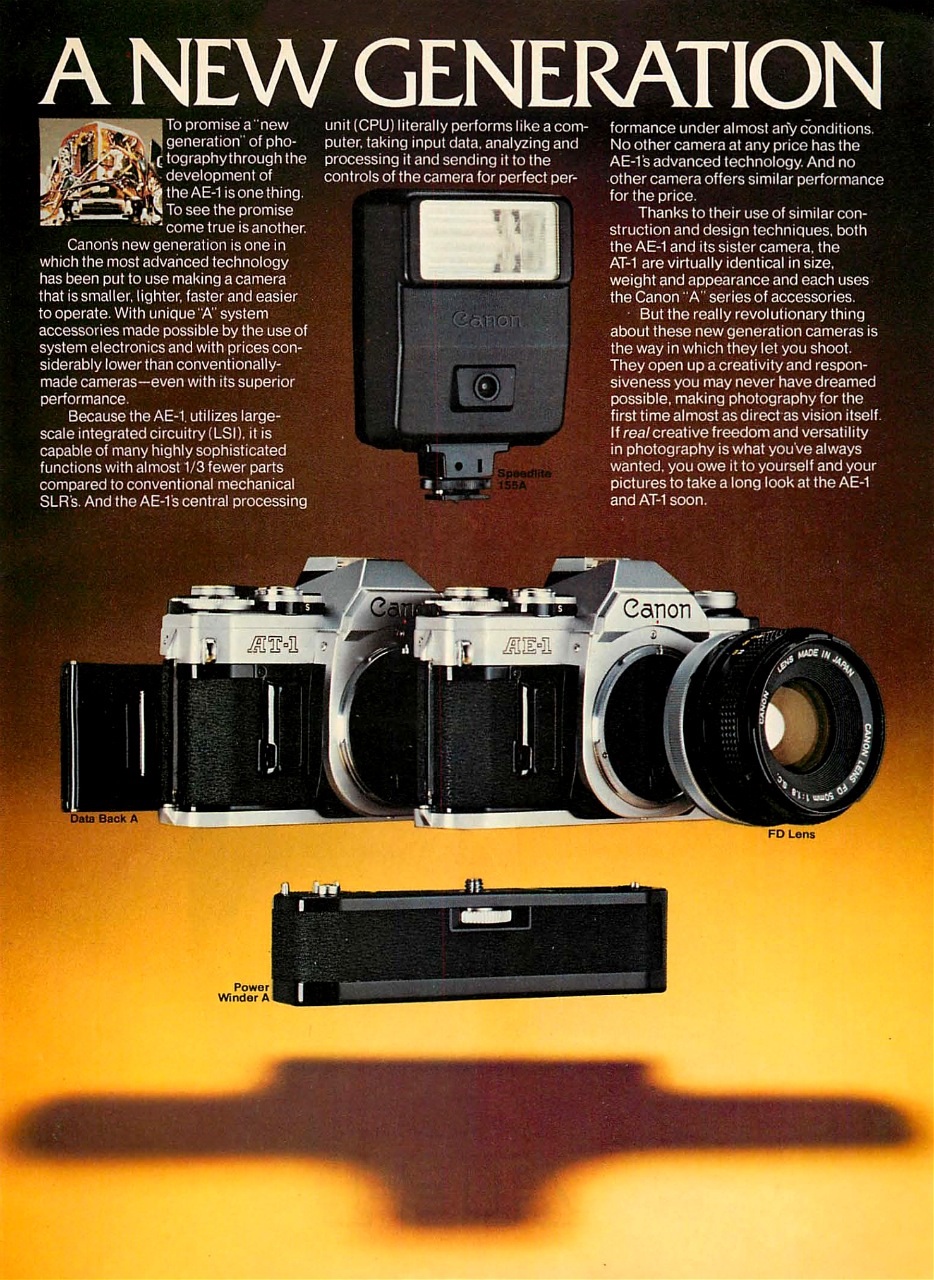 Canon AE-1 SLR Camera