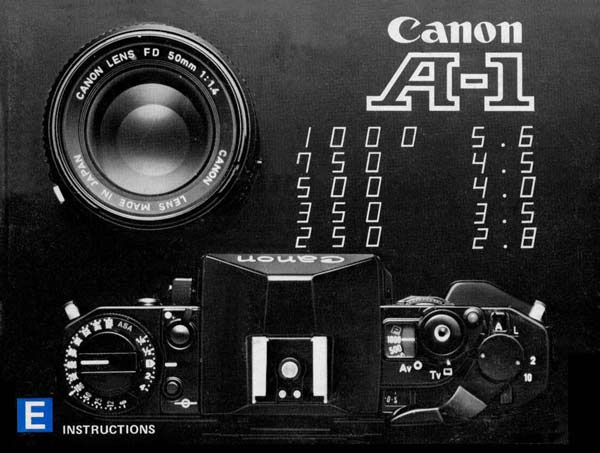 Instruction Manual for Canon A-1 Camera