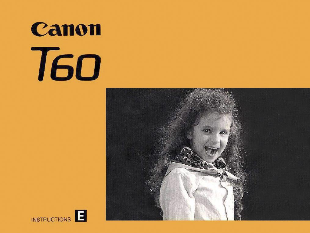 Instruction Manual for Canon T60