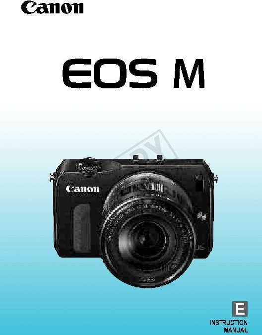 Canon M Manual
