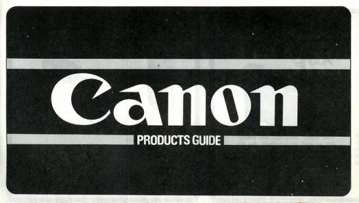 Canon Products Guide