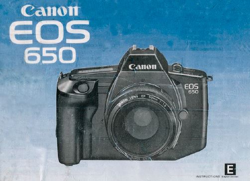 Instruction Manual for Canon EOS 620-650 Camera