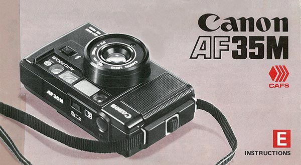 Manual for Canon AF35M Camera