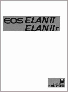 Elan II Manual Cover