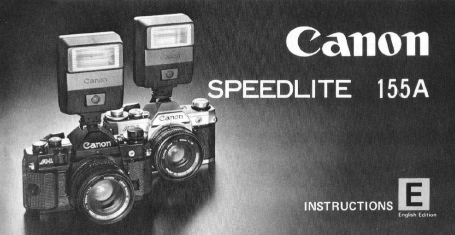 Instruction Manual for Canon Speedlite 155A