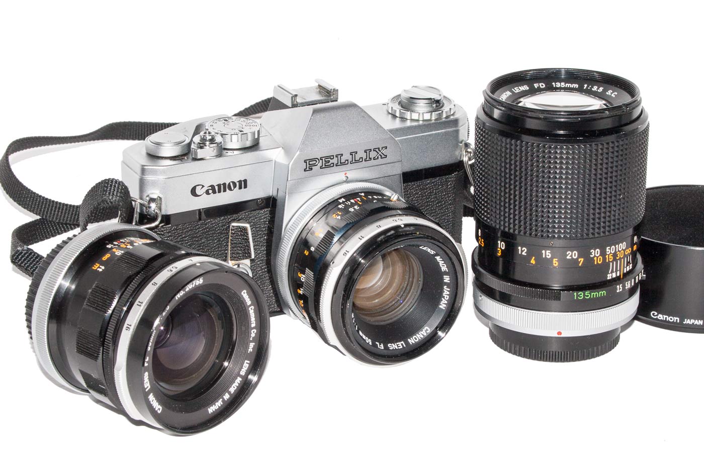 Canon Pellix with Lenses