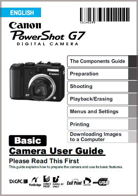 Instruction Manual for Canon G7
