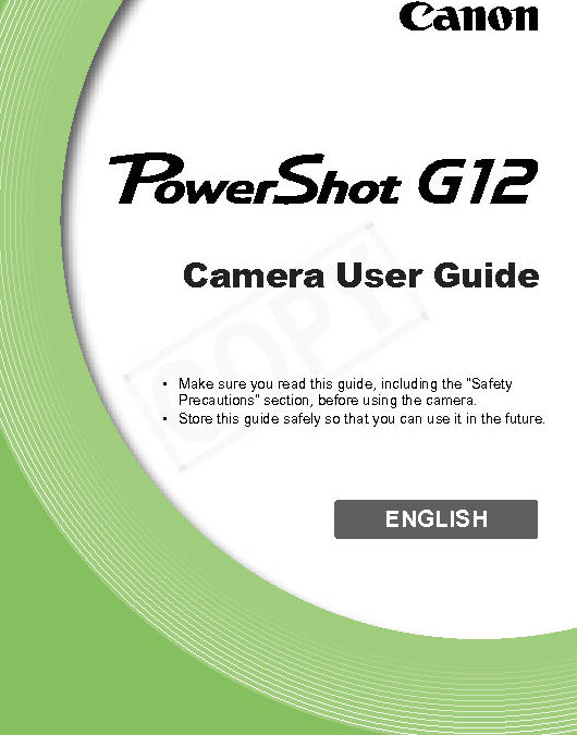Powershot G12 Manual R