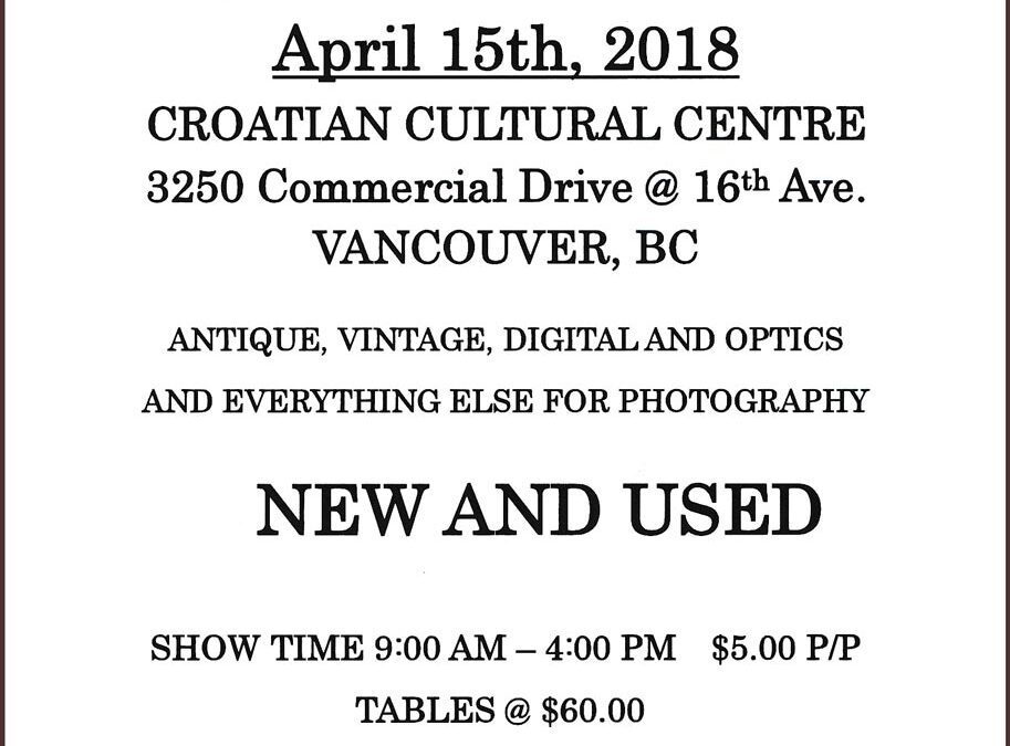 Vancouver Camera Show-April-Show-Poster