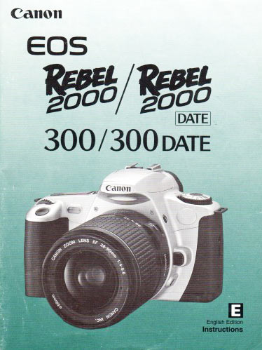 Instruction Manual for Canon EOS Elan Camera