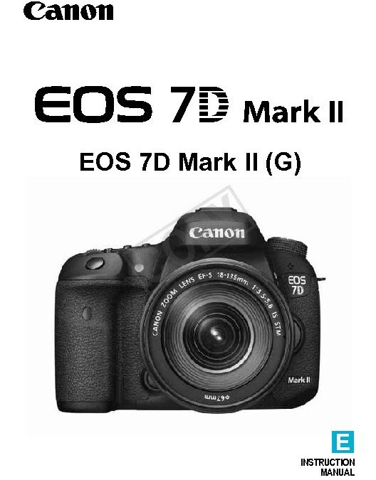 EOS 7D Mk II User Manual