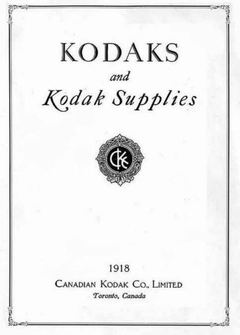 Kodak 1918 Catalogue Cover