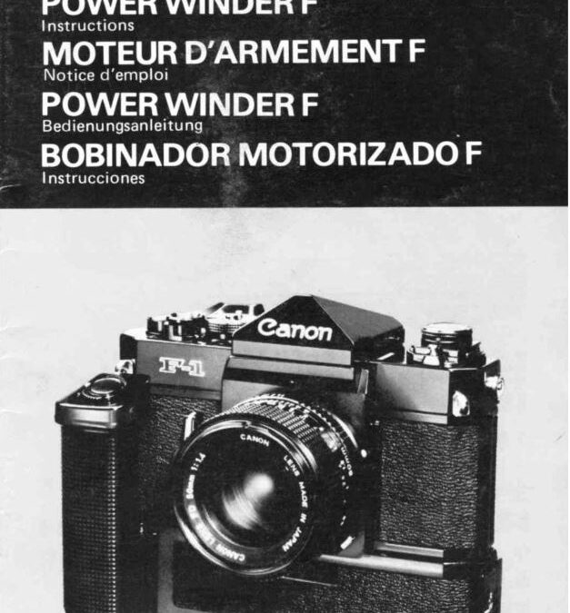 Power Winder F User Manual Cover