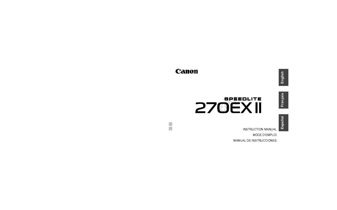 Speedlite 270EX II User Manual