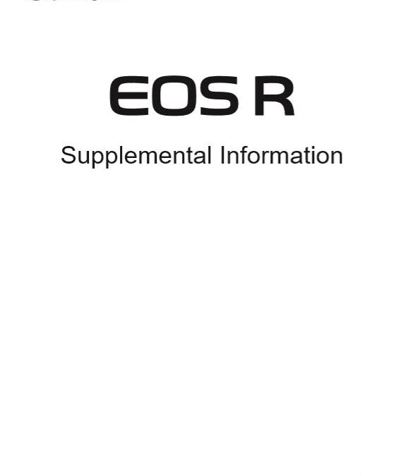 EOS R Extra Info Cover
