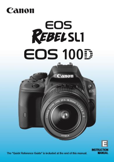 Canon EOS 100D User Manual