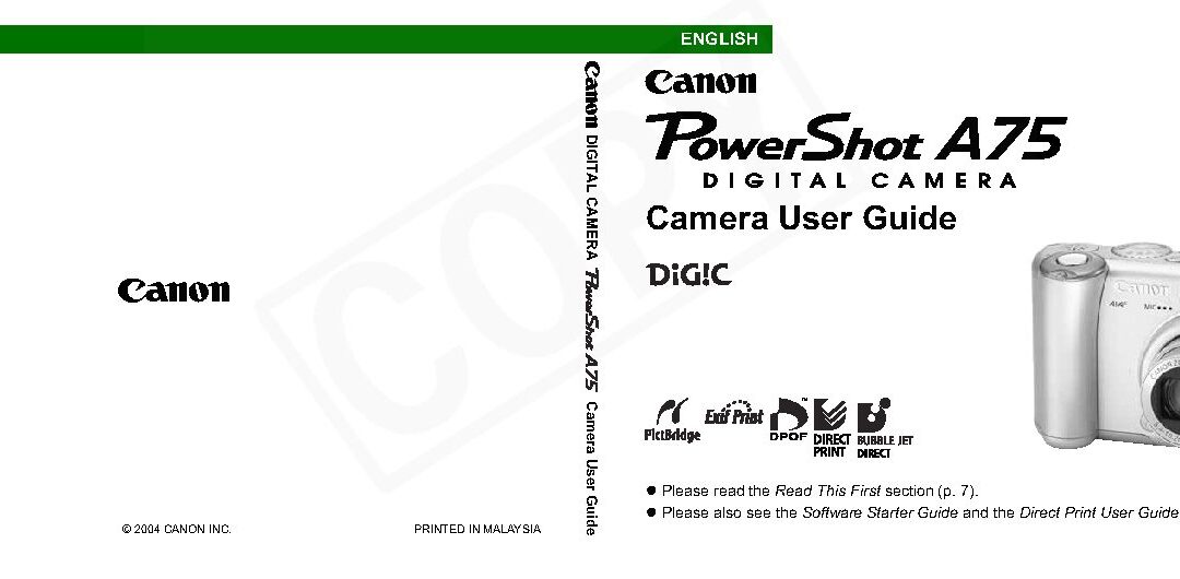 PowerShot A75 Manual