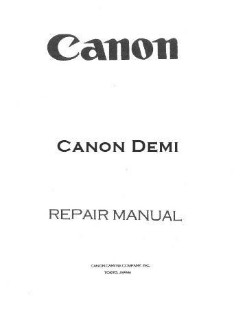 Manual for Canon Demi EE17