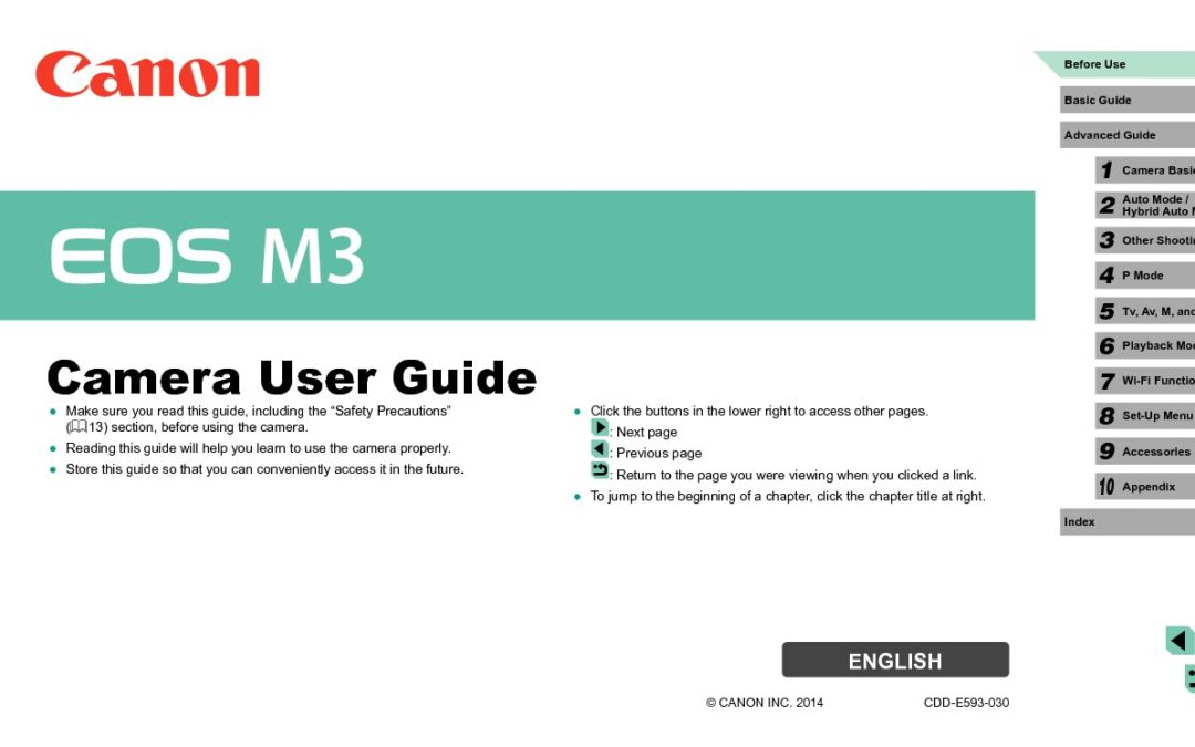 EOS M3 User Manual