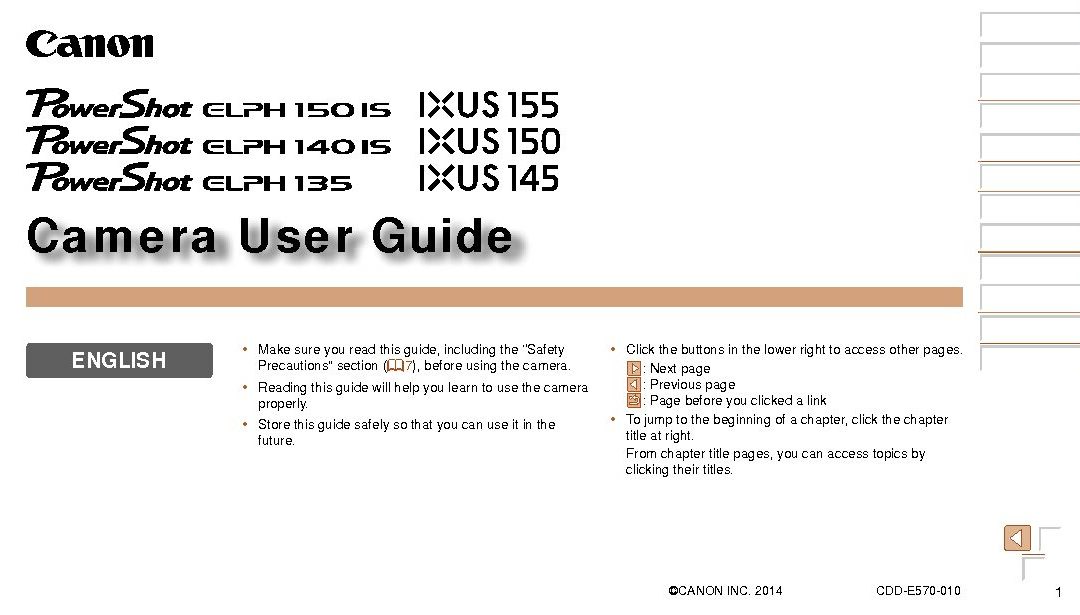 Elph 140 IS User Manual