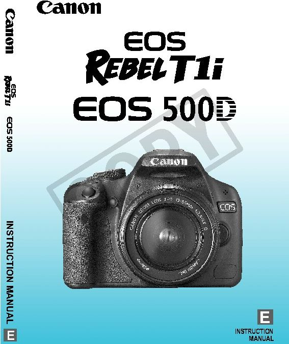 Rebel T1i Manual