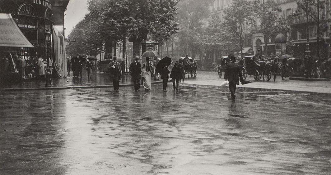 Stieglitz – A Wet Day on the Boulevard – Paris 1897