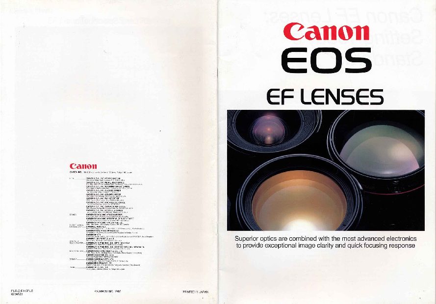 EOS EF Lenses Brochure