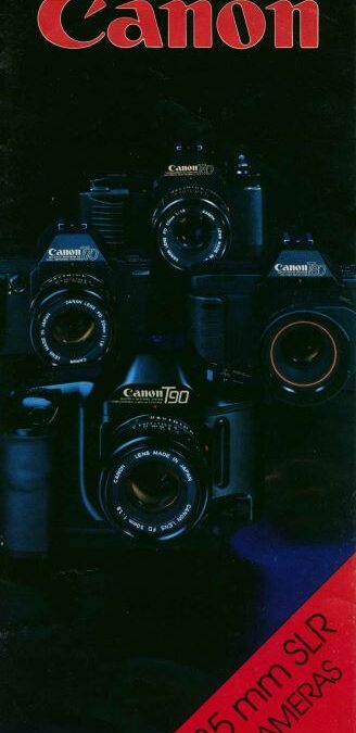 Canon 35mm SLR Cameras Brochure Cover