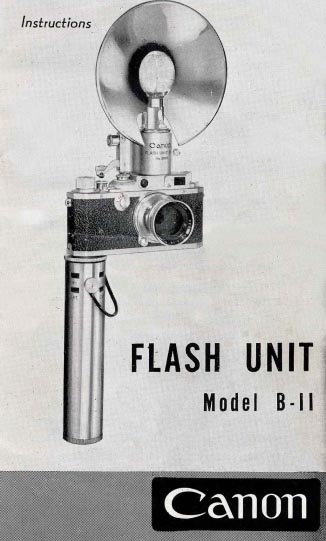 Canon Flash Unit B-II Manual