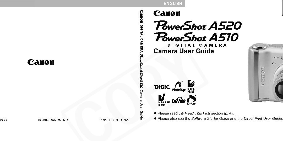 PowerShot A520 Manual