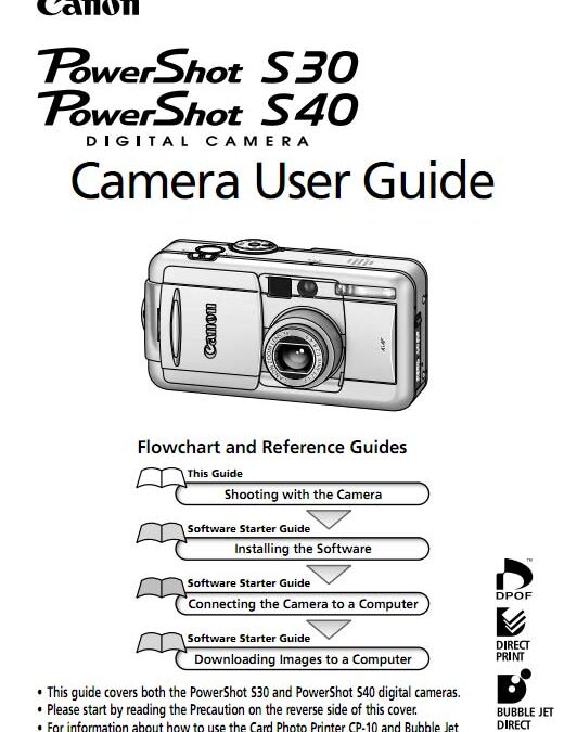 PowerShot-S30-S40-Manual-Cover
