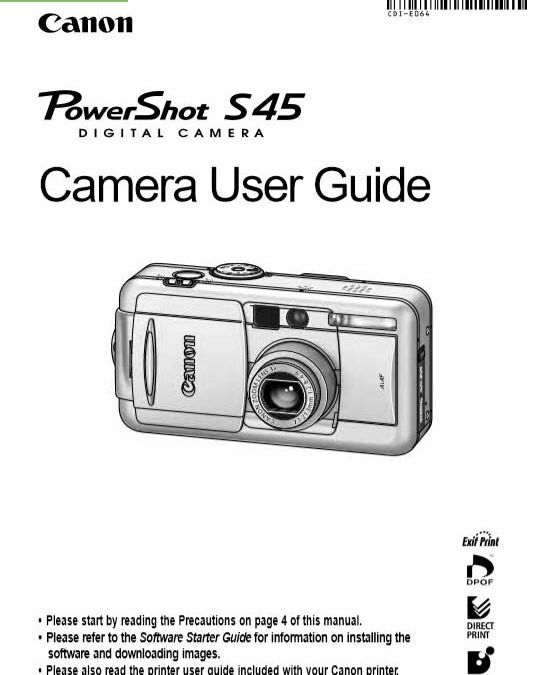 PowerShot-S45-Manual-Cover