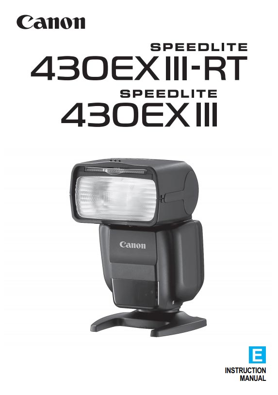 Manual for Canon Speedlite 430EX III