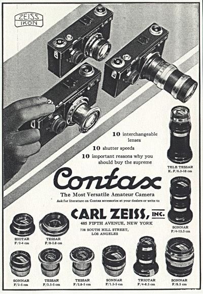 Contax Ad from Pinterest