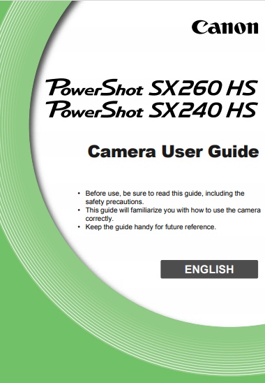 Power-Shot-SX260-SX240-HS-Manual-Cover