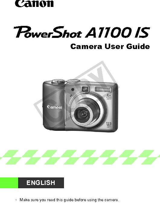 Canon PowerShot A1100 Manual