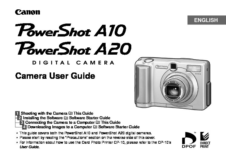 PowerShot A10-A20 User Manual