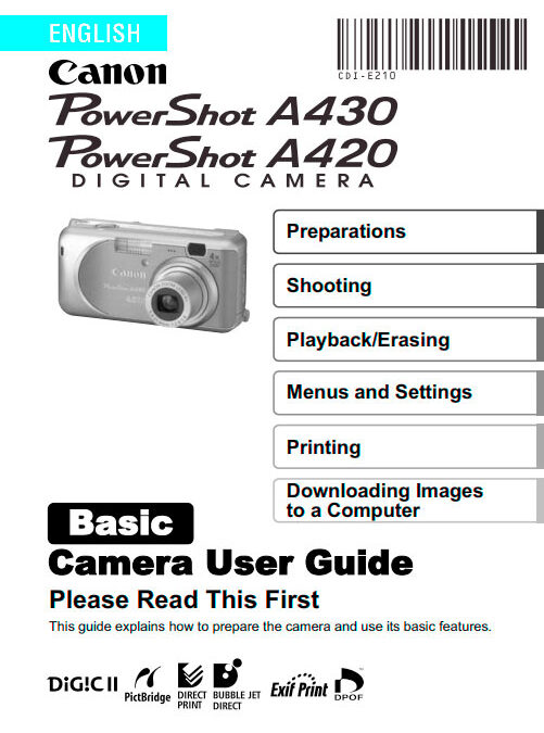 PowerShot A20-A30 Basic Manual
