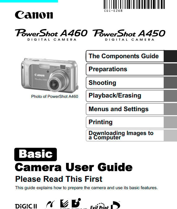 PowerShot A450-A460 Basic Manual