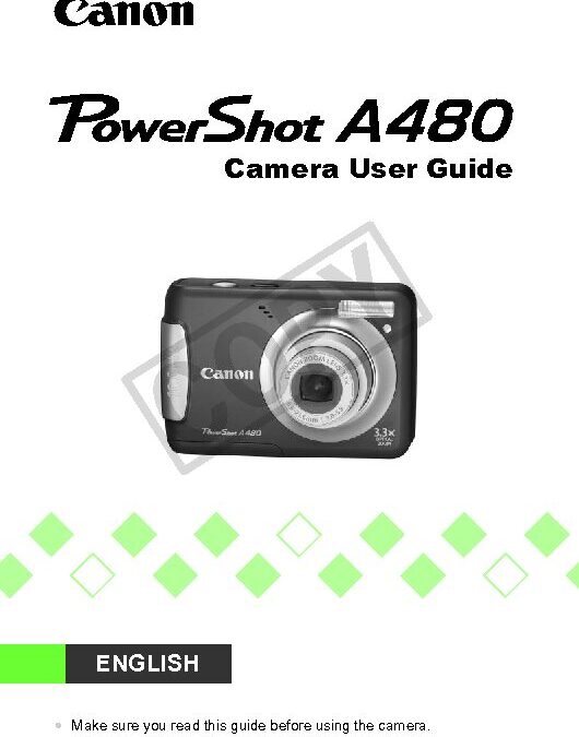 PowerShot A480-Manual