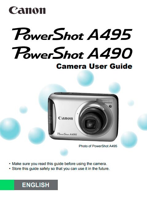 PowerShot A490-A495 Manual