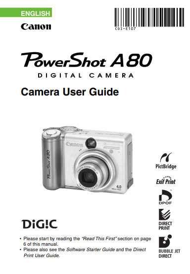 Instruction Manual for Powershot A3400