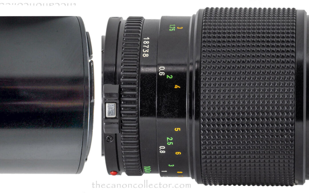 Canon FDn 100mm 1:4 Macro Lens-w-Extender
