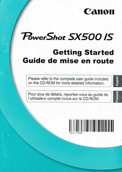 PowerShot SX500 Getting Started Guide