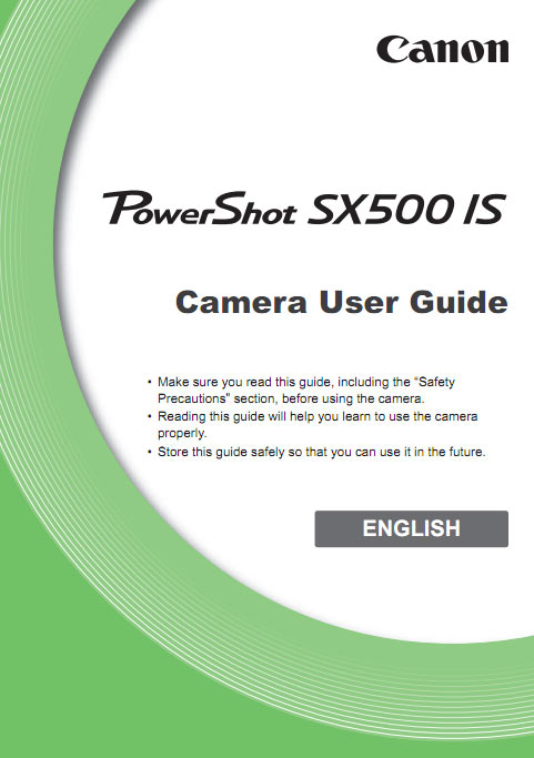 PowerShot SX500 IS Manual