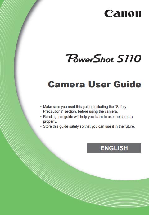 PowerShot S110 User Manual