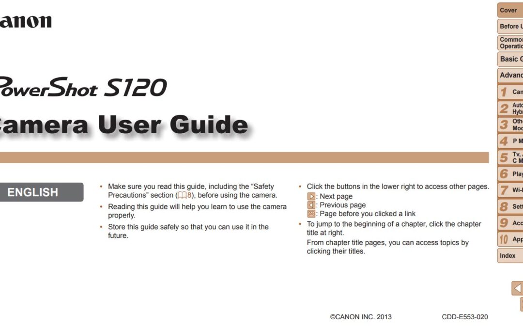 PowerShot S120 User Manual
