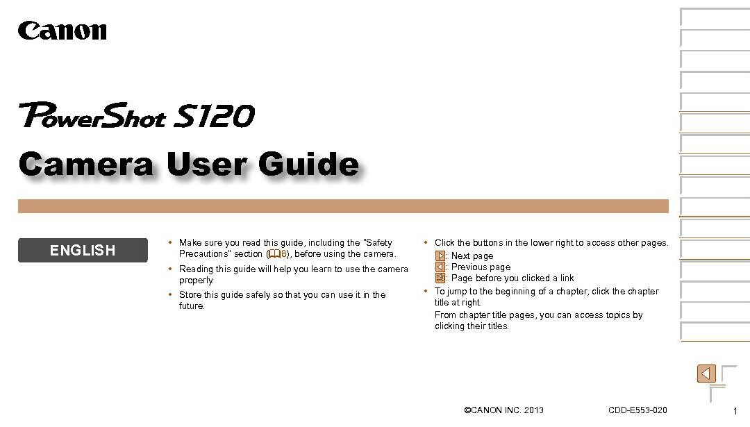 PowerShot S120 User Manual