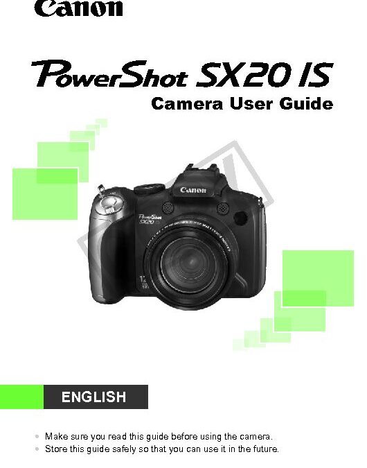 PowerShot SX20 User Manual